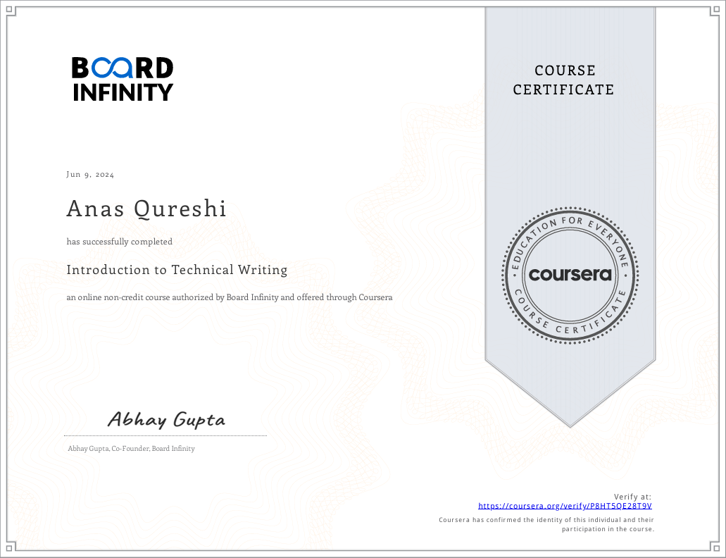 Introduction to Technical Writing