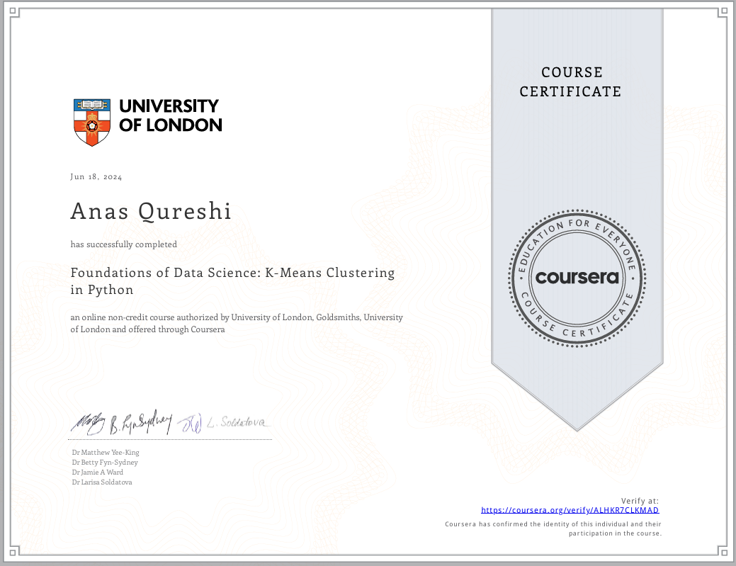 Foundations of Data Science: K-Means Clustering in Python