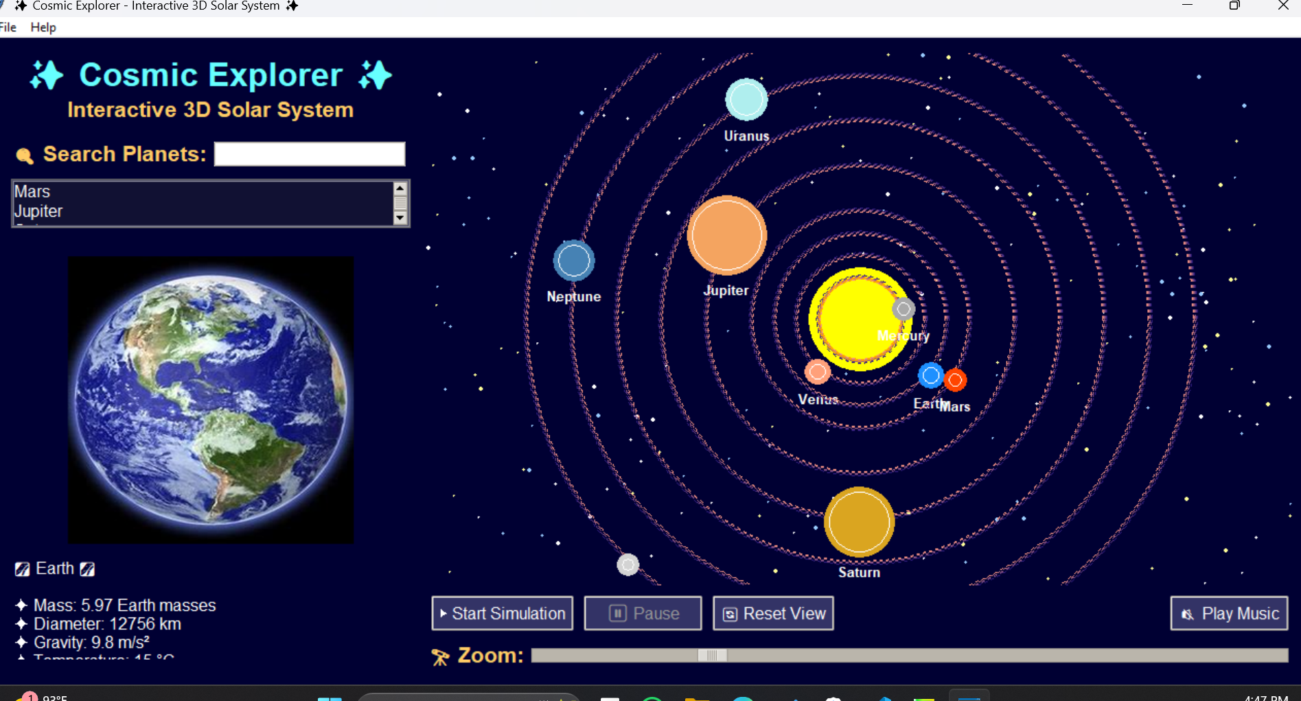 3D-Solar System