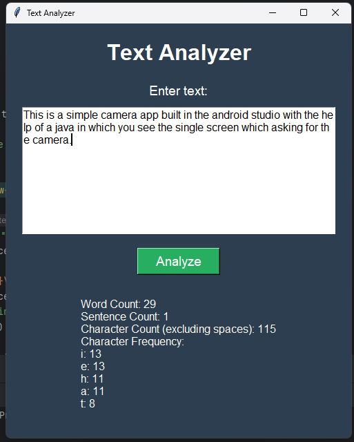 Text Analyzer